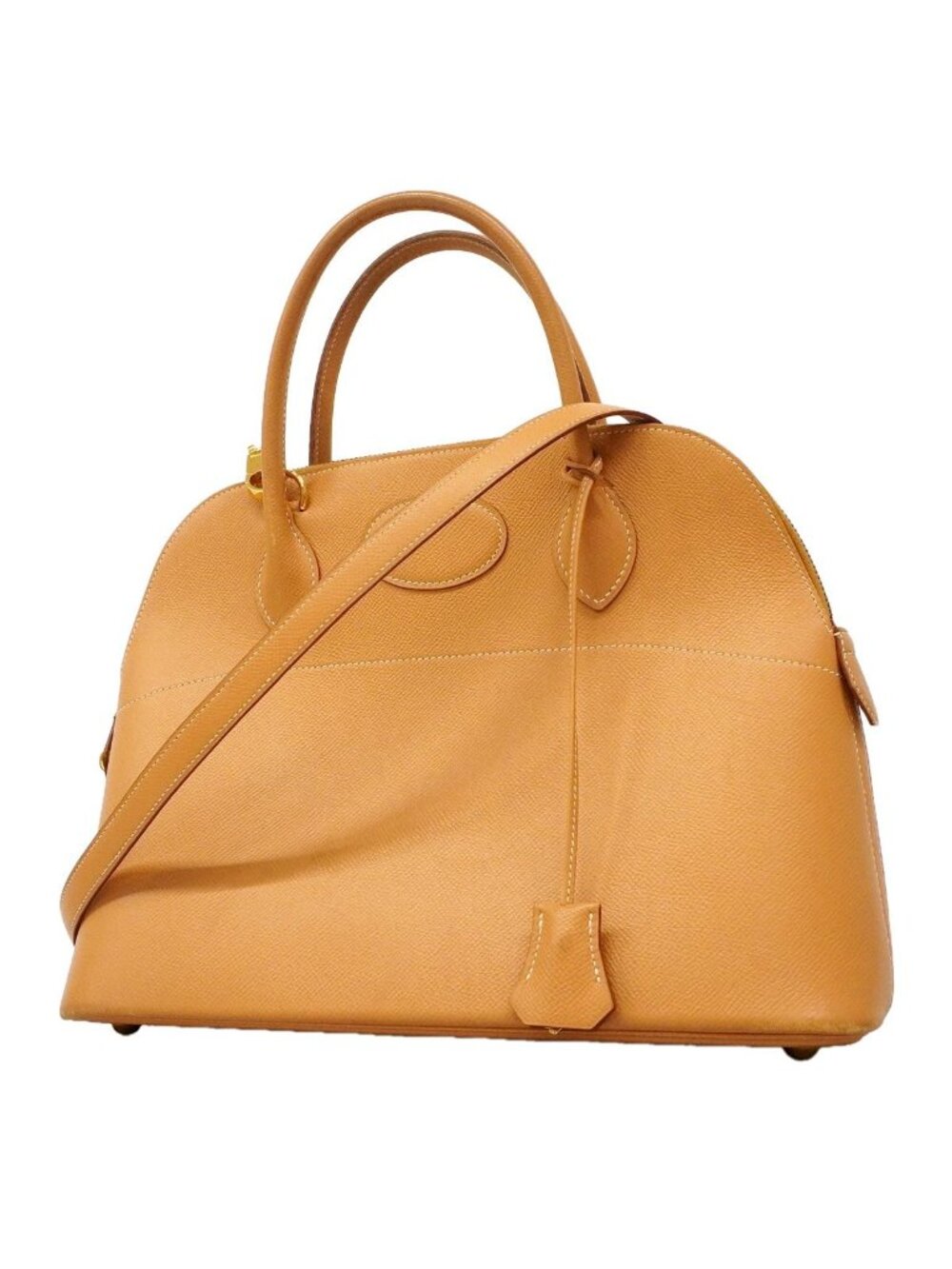 Hermes Handbag Bolide 31 Courchevel Natural Sable Gold 2-Way Bag